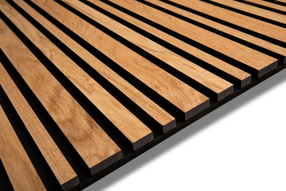 Oak black felt, Acoustic Slat Panels
