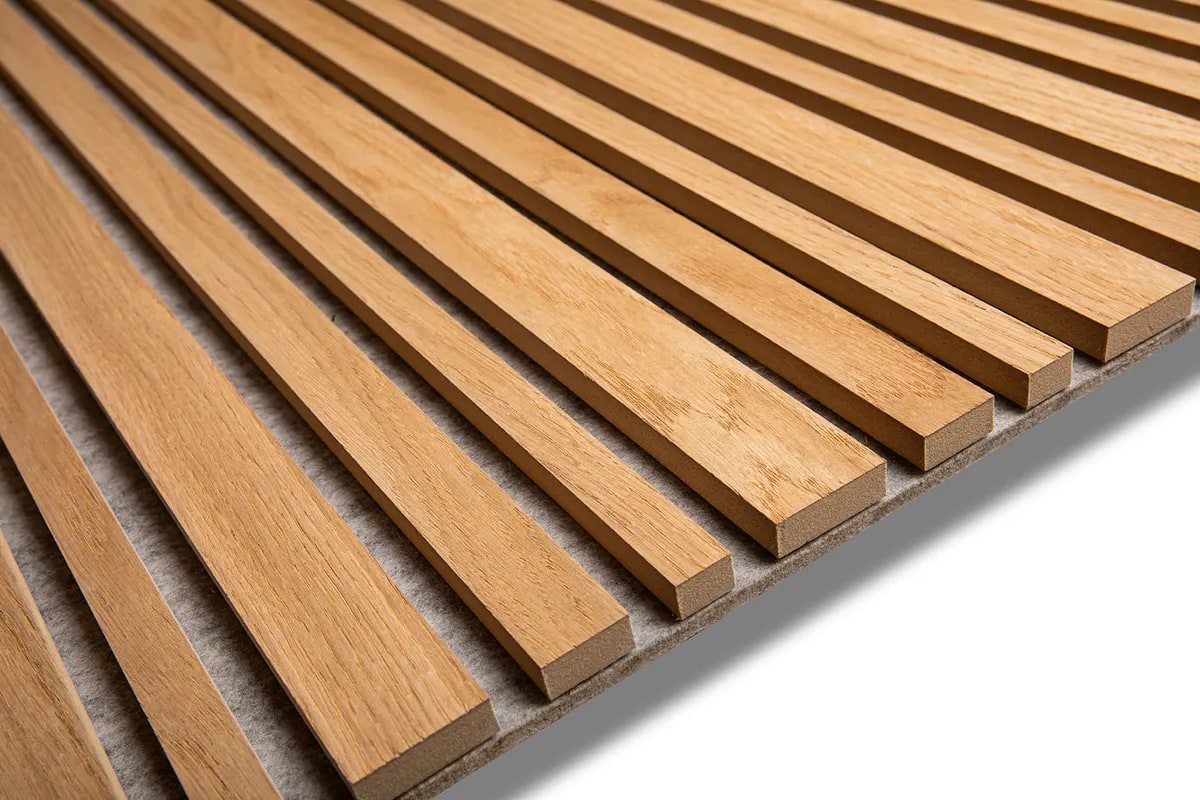Oak Grey felt, Acoustic Slat Panels
