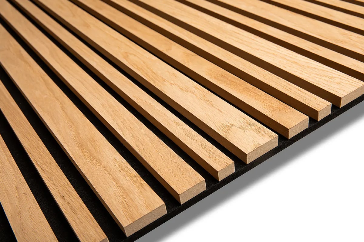 Oak light, Acoustic Slat Panels