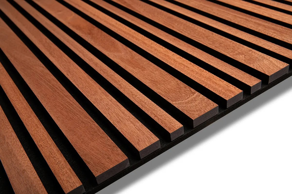 Sapelli, Acoustic Slat Panels