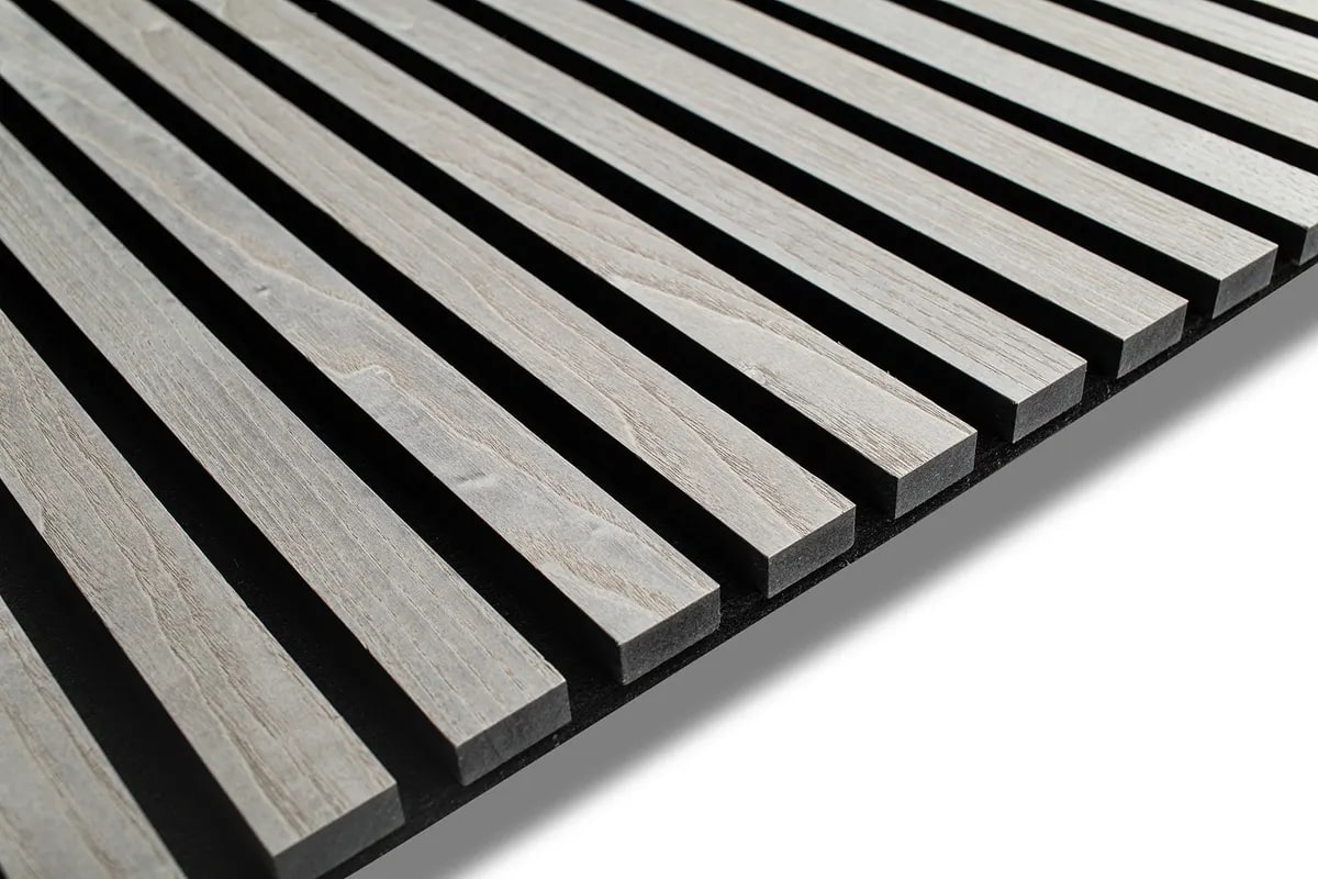 Gray Ash, Acoustic Slat Panels