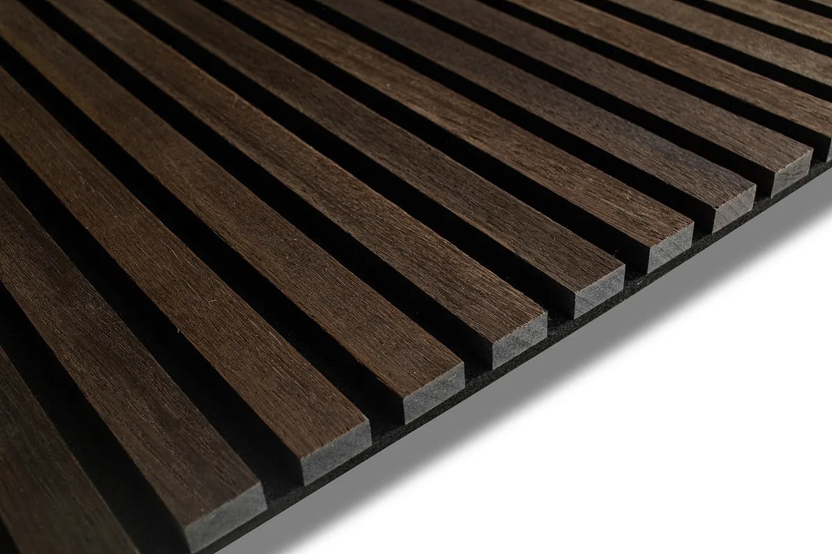 Smoked Oak, Acoustic Slat Panels